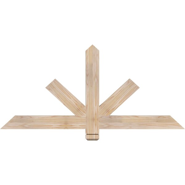 Ekena Millwork Kennewick Smooth Timber Gable Bracket, Douglas Fir, 48"W x 22"H x 1 1/2"D x 3 1/2"F, 11/12 Pitch GBW048X22X0204KEN00SDF - main